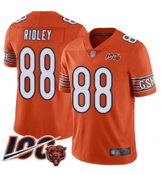 Men Chicago Bears 88 Riley Ridley Orange Alternate 100th Season Limited Football Jersey Men Chicago Bears 88 Riley Ridley Orange Alternate 100th Season Limited Football Jersey