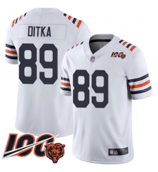 Men Chicago Bears 89 Mike Ditka White 100th Season Limited Football Jersey Men Chicago Bears 89 Mike Ditka White 100th Season Limited Football Jersey