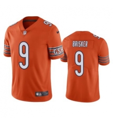 Men Chicago Bears 9 Jaquan Brisker Orange Vapor untouchable Limited Stitched Jersey Men Chicago Bears 9 Jaquan Brisker Orange Vapor untouchable Limited Stitched Jersey