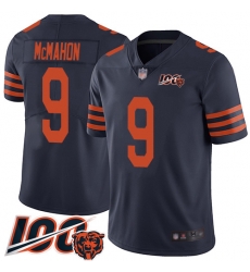 Men Chicago Bears 9 Jim McMahon Limited Navy Blue Rush Vapor Untouchable 100th Season Football Jersey Men Chicago Bears 9 Jim McMahon Limited Navy Blue Rush Vapor Untouchable 100th Season Football Jersey