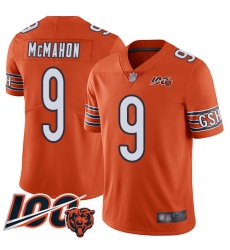 Men Chicago Bears 9 Jim McMahon Orange Alternate 100th Season Limited Football Jersey Men Chicago Bears 9 Jim McMahon Orange Alternate 100th Season Limited Football Jersey