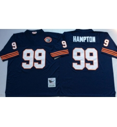 Men Chicago Bears 99 Dan Hampton Navy M&N Throwback Jersey Men Chicago Bears 99 Dan Hampton Navy M&N Throwback Jersey