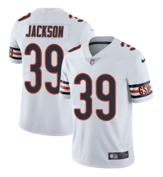 Men Nike Bears #39 Eddie Jackson White Stitched NFL Vapor Untouchable Limited Jersey Men Nike Bears #39 Eddie Jackson White Stitched NFL Vapor Untouchable Limited Jersey