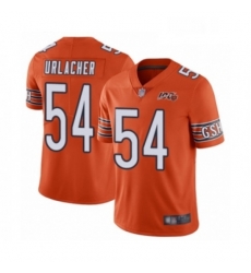 Mens Chicago Bears 54 Brian Urlacher Orange Alternate 100th Season Limited Football Jersey Mens Chicago Bears 54 Brian Urlacher Orange Alternate 100th Season Limited Football Jersey