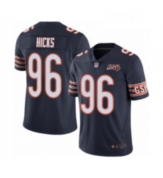 Mens Chicago Bears 96 Akiem Hicks Navy Blue Team Color 100th Season Limited Football Jersey Mens Chicago Bears 96 Akiem Hicks Navy Blue Team Color 100th Season Limited Football Jersey