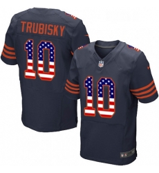 Mens Nike Chicago Bears 10 Mitchell Trubisky Elite Navy Blue Alternate USA Flag Fashion NFL Jersey Mens Nike Chicago Bears 10 Mitchell Trubisky Elite Navy Blue Alternate USA Flag Fashion NFL Jersey