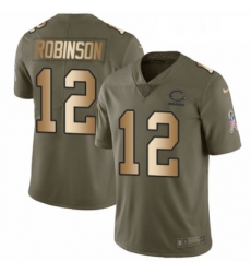Mens Nike Chicago Bears 12 Allen Robinson Limited OliveGold 2017 Salute to Service NFL Jersey Mens Nike Chicago Bears 12 Allen Robinson Limited OliveGold 2017 Salute to Service NFL Jersey