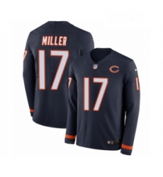 Mens Nike Chicago Bears 17 Anthony Miller Limited Navy Blue Therma Long Sleeve NFL Jersey Mens Nike Chicago Bears 17 Anthony Miller Limited Navy Blue Therma Long Sleeve NFL Jersey