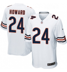 Mens Nike Chicago Bears 24 Jordan Howard Game White NFL Jersey Mens Nike Chicago Bears 24 Jordan Howard Game White NFL Jersey