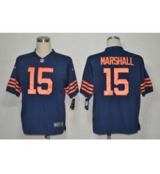 NIKE Chicago Bears 15 Marshall Blue Game Orange Number NFL Jersey NIKE Chicago Bears 15 Marshall Blue Game Orange Number NFL Jersey
