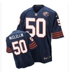 Nike Bears #50 Shea McClellin Navy Blue Throwback Mens Stitched NFL Elite Jersey Nike Bears #50 Shea McClellin Navy Blue Throwback Mens Stitched NFL Elite Jersey