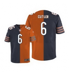 Nike Bears #6 Jay Cutler Navy Blue Orange Mens Stitched NFL Elite Split Jersey Nike Bears #6 Jay Cutler Navy Blue Orange Mens Stitched NFL Elite Split Jersey