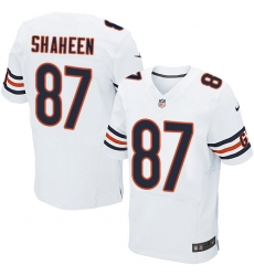 Nike Bears #87 Adam Shaheen White Mens Stitched NFL Elite Jersey Nike Bears #87 Adam Shaheen White Mens Stitched NFL Elite Jersey