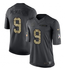 Nike Bears #9 Jim McMahon Black Mens Stitched NFL Limited 2016 Salute to Service Jersey Nike Bears #9 Jim McMahon Black Mens Stitched NFL Limited 2016 Salute to Service Jersey