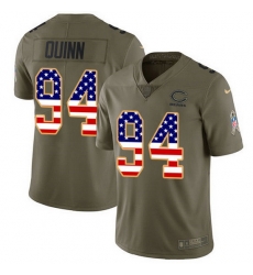 Nike Bears 94 Robert Quinn Olive USA Flag Men Stitched NFL Limited 2017 Salute To Service Jersey Nike Bears 94 Robert Quinn Olive USA Flag Men Stitched NFL Limited 2017 Salute To Service Jersey