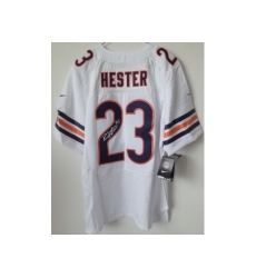 Nike Chicago Bears 23 Devin Hester White Elite Signed NFL Jersey Nike Chicago Bears 23 Devin Hester White Elite Signed NFL Jersey