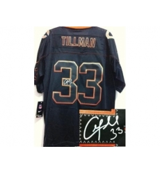 Nike Chicago Bears 33 Charles Tillman Black Elite Light Out Signed NFL Jersey Nike Chicago Bears 33 Charles Tillman Black Elite Light Out Signed NFL Jersey