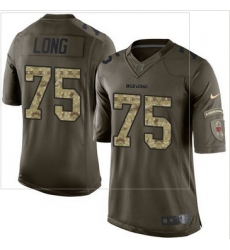 Nike Chicago Bears #75 Kyle Long Green Men 27s Stitched NFL Limited Salute to Service Jersey Nike Chicago Bears #75 Kyle Long Green Men 27s Stitched NFL Limited Salute to Service Jersey