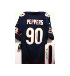 Nike Chicago Bears 90 Julius Peppers Blue Signed Elite NFL Jersey Nike Chicago Bears 90 Julius Peppers Blue Signed Elite NFL Jersey