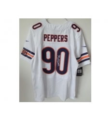 Nike Chicago Bears 90 Julius Peppers White Elite Signed NFL Jersey Nike Chicago Bears 90 Julius Peppers White Elite Signed NFL Jersey
