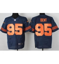 Nike Chicago Bears 95 Richard Dent Blue Elite Orange Number NFL Jersey Nike Chicago Bears 95 Richard Dent Blue Elite Orange Number NFL Jersey