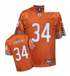 Reebok Chicago Bears 34 Walter Payton Orange Alternate Premier EQT Throwback NFL Jersey Reebok Chicago Bears 34 Walter Payton Orange Alternate Premier EQT Throwback NFL Jersey