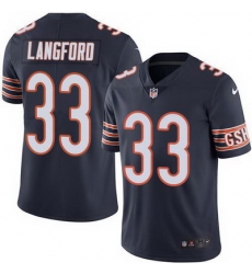 Nike Bears #33 Jeremy Langford Navy Blue Mens Stitched NFL Limited Rush Jersey Nike Bears #33 Jeremy Langford Navy Blue Mens Stitched NFL Limited Rush Jersey