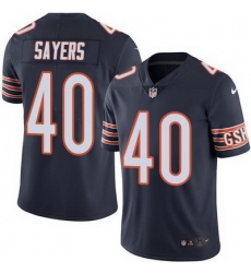 Nike Bears #40 Gale Sayers Navy Blue Mens Stitched NFL Limited Rush Jersey Nike Bears #40 Gale Sayers Navy Blue Mens Stitched NFL Limited Rush Jersey
