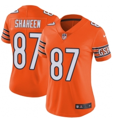 Nike Bears #87 Adam Shaheen Orange Womens Stitched NFL Limited Rush Jersey Nike Bears #87 Adam Shaheen Orange Womens Stitched NFL Limited Rush Jersey
