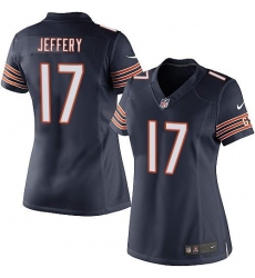 Nike NFL Chicago Bears #17 Alshon Jeffery Elite Women's Navy Blue Team Color Jersey Nike NFL Chicago Bears #17 Alshon Jeffery Elite Women's Navy Blue Team Color Jersey
