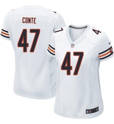 Nike NFL Chicago Bears #47 Chris Conte White Women's Limited Road Jersey Nike NFL Chicago Bears #47 Chris Conte White Women's Limited Road Jersey