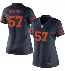 Nike NFL Chicago Bears #57 Jon Bostic Blue Women's Limited Alternate Jersey Nike NFL Chicago Bears #57 Jon Bostic Blue Women's Limited Alternate Jersey