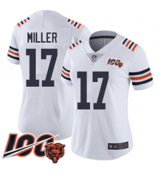 Women Chicago Bears 17 Anthony Miller White 100th Season Limited Football Jersey Women Chicago Bears 17 Anthony Miller White 100th Season Limited Football Jersey