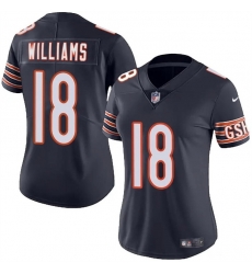 Women Chicago Bears 18 Caleb Williams Navy 2024 Draft Vapor Stitched Jersey Women Chicago Bears 18 Caleb Williams Navy 2024 Draft Vapor Stitched Jersey