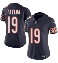 Women Chicago Bears 19 Tory Taylor Navy 2024 Vapor Stitched Jersey Women Chicago Bears 19 Tory Taylor Navy 2024 Vapor Stitched Jersey