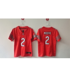 Women Chicago Bears 2 DJ Moore Orange 2024 F U S E Vapor Stitched Jersey Women Chicago Bears 2 DJ Moore Orange 2024 F U S E Vapor Stitched Jersey