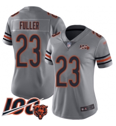 Women Chicago Bears 23 Kyle Fuller Limited Silver Inverted Legend 100th Season Football Jersey Women Chicago Bears 23 Kyle Fuller Limited Silver Inverted Legend 100th Season Football Jersey