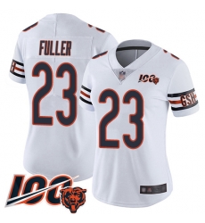 Women Chicago Bears 23 Kyle Fuller White Vapor Untouchable Limited Player 100th Season Football Jersey Women Chicago Bears 23 Kyle Fuller White Vapor Untouchable Limited Player 100th Season Football Jersey