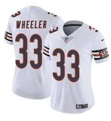 Women Chicago Bears 33 Ian Wheeler White 2024 Vapor Stitched Jersey 28Run Small 29 Women Chicago Bears 33 Ian Wheeler White 2024 Vapor Stitched Jersey 28Run Small 29