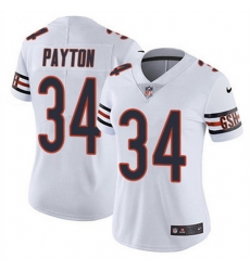 Women Chicago Bears 34 Walter Payton White Vapor Untouchable Limited Stitched Jersey Women Chicago Bears 34 Walter Payton White Vapor Untouchable Limited Stitched Jersey