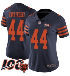 Women Chicago Bears 44 Nick Kwiatkoski Limited Navy Blue Rush Vapor Untouchable 100th Season Football Jersey Women Chicago Bears 44 Nick Kwiatkoski Limited Navy Blue Rush Vapor Untouchable 100th Season Football Jersey