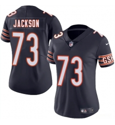Women Chicago Bears 73 Jonah Jackson Navy 2025 Vapor Stitched Jersey