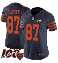 Women Chicago Bears 87 Adam Shaheen Limited Navy Blue Rush Vapor Untouchable 100th Season Football Jersey Women Chicago Bears 87 Adam Shaheen Limited Navy Blue Rush Vapor Untouchable 100th Season Football Jersey