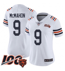 Women Chicago Bears 9 Jim McMahon White 100th Season Limited Football Jersey Women Chicago Bears 9 Jim McMahon White 100th Season Limited Football Jersey