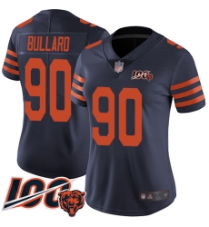 Women Chicago Bears 90 Jonathan Bullard Limited Navy Blue Rush Vapor Untouchable 100th Season Football Jersey Women Chicago Bears 90 Jonathan Bullard Limited Navy Blue Rush Vapor Untouchable 100th Season Football Jersey