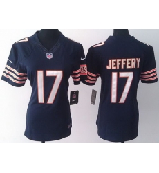 Women Nike Chicago Bears 17 Alshon Jeffery Blue LIMITED Jerseys Women Nike Chicago Bears 17 Alshon Jeffery Blue LIMITED Jerseys