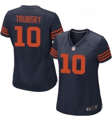 Womens Nike Chicago Bears 10 Mitchell Trubisky Game Navy Blue Alternate NFL Jersey Womens Nike Chicago Bears 10 Mitchell Trubisky Game Navy Blue Alternate NFL Jersey