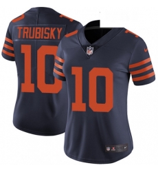Womens Nike Chicago Bears 10 Mitchell Trubisky Navy Blue Alternate Vapor Untouchable Limited Player NFL Jersey Womens Nike Chicago Bears 10 Mitchell Trubisky Navy Blue Alternate Vapor Untouchable Limited Player NFL Jersey