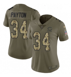 Womens Nike Chicago Bears 34 Walter Payton Limited OliveCamo Salute to Service NFL Jersey Womens Nike Chicago Bears 34 Walter Payton Limited OliveCamo Salute to Service NFL Jersey