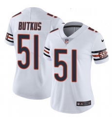 Womens Nike Chicago Bears 51 Dick Butkus White Vapor Untouchable Limited Player NFL Jersey Womens Nike Chicago Bears 51 Dick Butkus White Vapor Untouchable Limited Player NFL Jersey